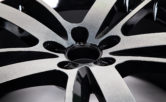 powder coating of black wheel rim