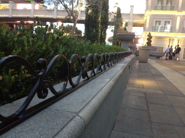 powder coated iron forged decorative railing