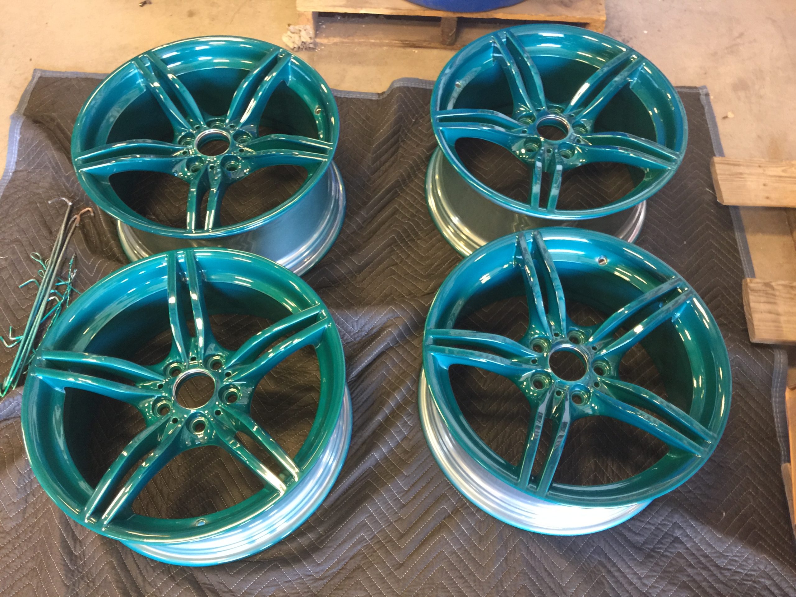 powder coated wheels from ar powder coating